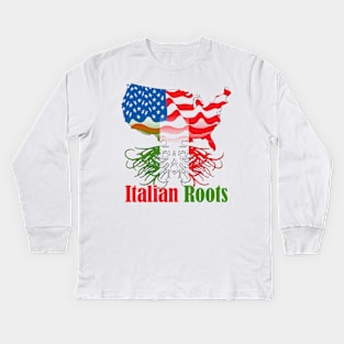 Italian roots Kids Long Sleeve T-Shirt